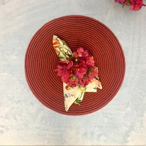 Set (4)hydrangea napkin ring